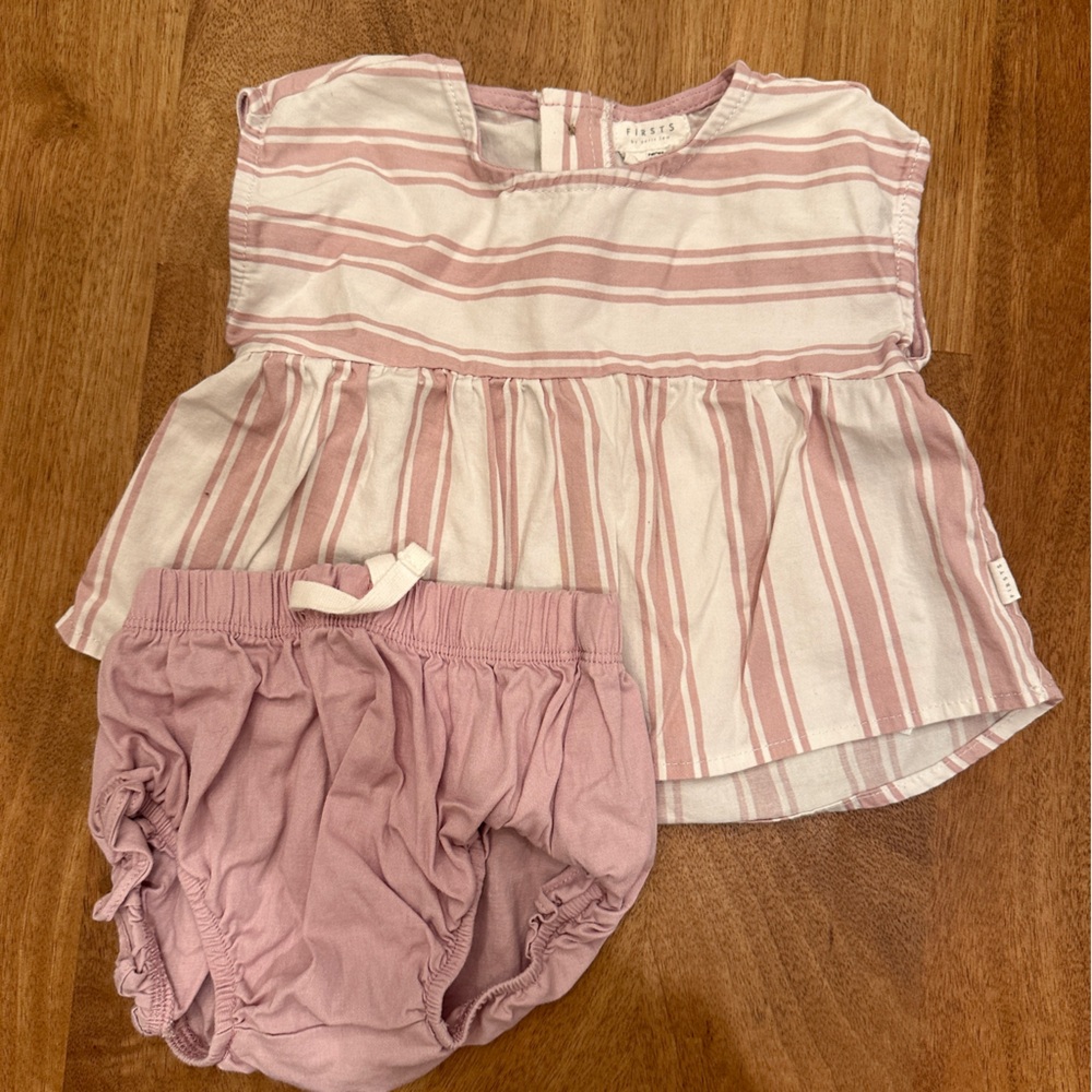 Firsts by PL matching bloomer and sleeveless top set
